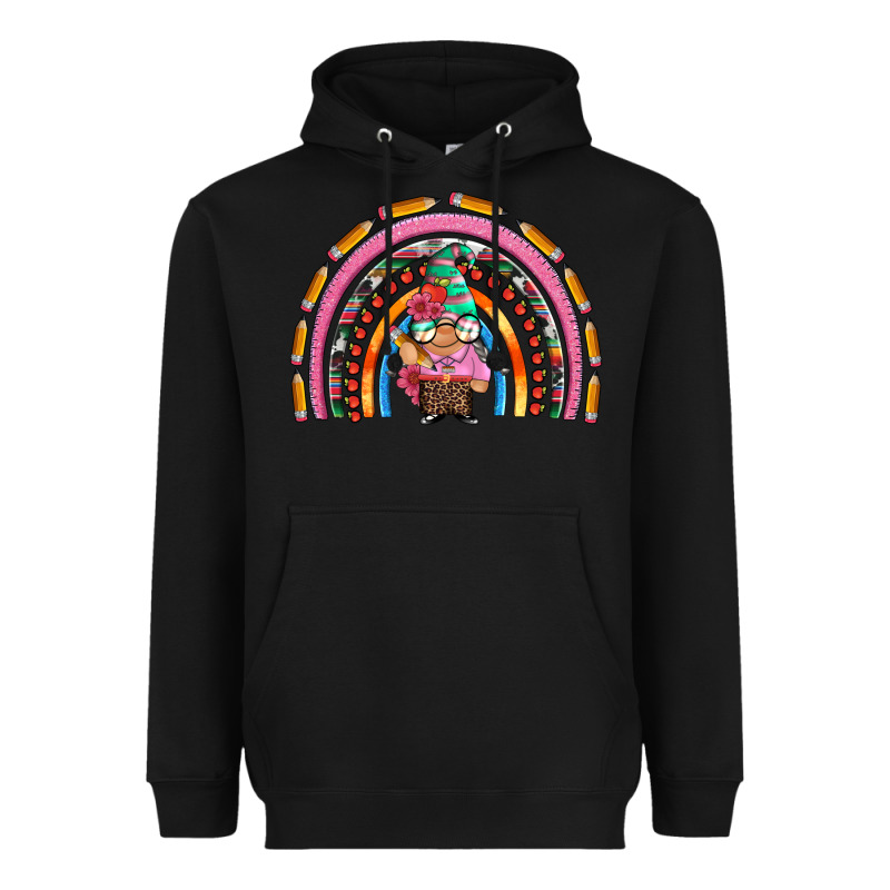 Teacher Gnome Rainbow Heavyweight Hoodie by Artiststas | Teevron