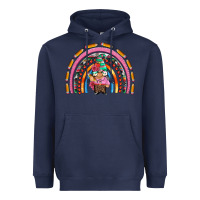 Navy teacher gnome rainbow Heavyweight Hoodie - Artiststas