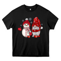 Black snowman gnome Heavy Core Tee - JahusDesignShop