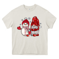 Cream snowman gnome Heavy Core Tee - JahusDesignShop