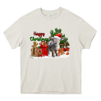 Cream happy christmas southdown baby sheep Heavy Core Tee - LillyAllenDesigns