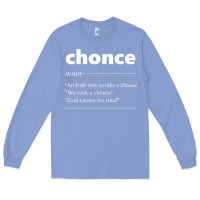 Colony Blue Chonce Definition We Took A Chonce Risk Lover Gift Long Sleeve Tee - minhPixels