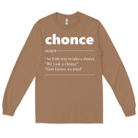 Toasted Coconut Chonce Definition We Took A Chonce Risk Lover Gift Long Sleeve Tee - minhPixels
