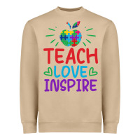 Mushroom teach love inspire Heavyweight Sweatshirt - CowhideDigitalArt