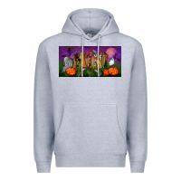 Heather Grey halloween mini license plate Premium Hoodie - BundleAndBundleShop