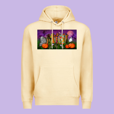 Halloween Mini License Plate Premium Hoodie Designed By Bundleandbundleshop