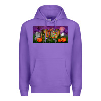 Purple halloween mini license plate Premium Hoodie - BundleAndBundleShop