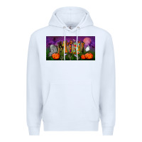 White halloween mini license plate Premium Hoodie - BundleAndBundleShop