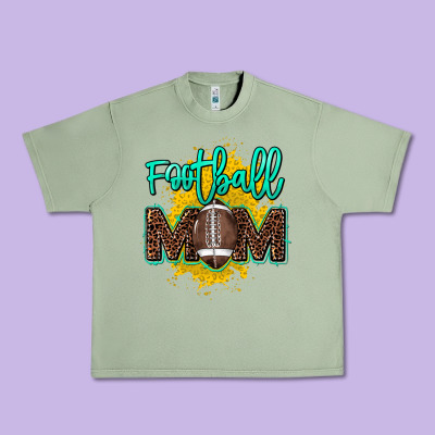 Football Mom Mother's Day Urban Heavy Tee Designed By Howdyjamesfarm