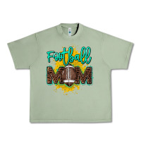 Oil Green Football Mom Mother's Day Urban Heavy Tee - HowdyJamesFarm