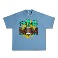 Pebble Blue Football Mom Mother's Day Urban Heavy Tee - HowdyJamesFarm