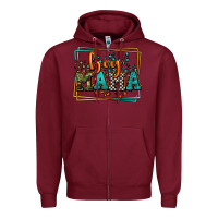 Burgundy leopard camo boy mama Mother's Day Zipper Hoodie - LillyAllenDesigns
