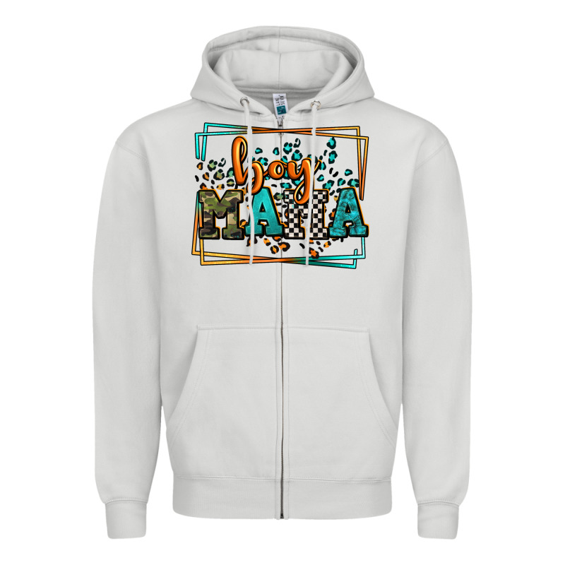 Leopard Camo Boy Mama Mother's Day Zipper Hoodie by LillyAllenDesigns | Teevron