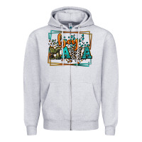 Heather Grey leopard camo boy mama Mother's Day Zipper Hoodie - LillyAllenDesigns