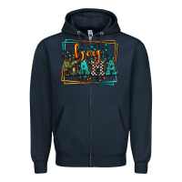 Navy leopard camo boy mama Mother's Day Zipper Hoodie - LillyAllenDesigns