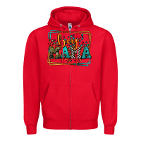 Red leopard camo boy mama Mother's Day Zipper Hoodie - LillyAllenDesigns