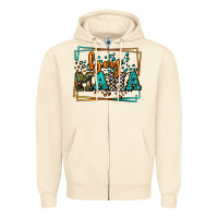 Sandshell leopard camo boy mama Mother's Day Zipper Hoodie - LillyAllenDesigns