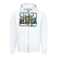 White leopard camo boy mama Mother's Day Zipper Hoodie - LillyAllenDesigns