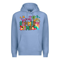 Colony Blue sweet summer time iced coffee Premium Hoodie - Jasminsmagicworld