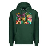 Sports Green sweet summer time iced coffee Premium Hoodie - Jasminsmagicworld