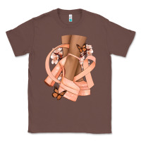 Chestnut Cancer diva peach ribbon Classic Tee - NancyCooperArtShop