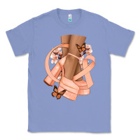 Colony Blue Cancer diva peach ribbon Classic Tee - NancyCooperArtShop