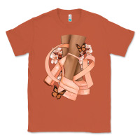 Copper Cancer diva peach ribbon Classic Tee - NancyCooperArtShop