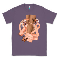 Lavender Cancer diva peach ribbon Classic Tee - NancyCooperArtShop