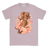Lilac Cancer diva peach ribbon Classic Tee - NancyCooperArtShop