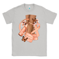 Moon Dust Cancer diva peach ribbon Classic Tee - NancyCooperArtShop