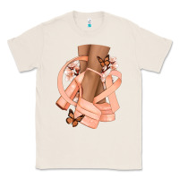 Natural Cancer diva peach ribbon Classic Tee - NancyCooperArtShop
