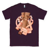 Plum Cancer diva peach ribbon Classic Tee - NancyCooperArtShop