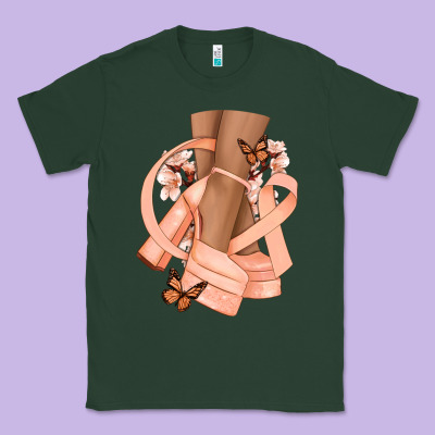 Cancer Diva Peach Ribbon Classic Tee Designed By Nancycooperartshop