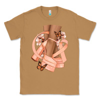Toasted Coconut Cancer diva peach ribbon Classic Tee - NancyCooperArtShop