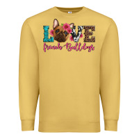 Antique Gold love french bulldogs Premium Sweatshirt - Artiststas