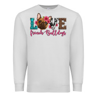 Dove Grey love french bulldogs Premium Sweatshirt - Artiststas
