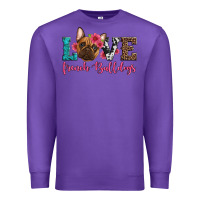 Purple love french bulldogs Premium Sweatshirt - Artiststas