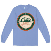 Colony Blue Glacier National Park Long Sleeve Tee - minhPixels