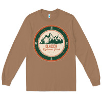 Toasted Coconut Glacier National Park Long Sleeve Tee - minhPixels