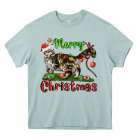 Arona maine coon cat merry christmas Heavy Core Tee - LillyAllenDesigns