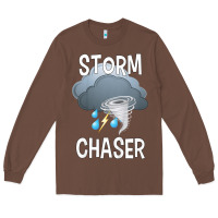 Chestnut Kids Storm Chaser Boys Storm Hunter Tornado Gift Long Sleeve Tee - minhPixels