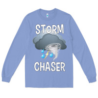 Colony Blue Kids Storm Chaser Boys Storm Hunter Tornado Gift Long Sleeve Tee - minhPixels
