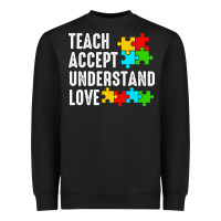 Black Teach Accept Understand Love Heavyweight Sweatshirt - CowhideDigitalArt