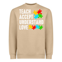 Mushroom Teach Accept Understand Love Heavyweight Sweatshirt - CowhideDigitalArt