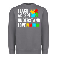 Teach Accept Understand Love Heavyweight Sweatshirt | Teevron