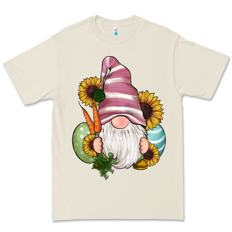 Easter Gnomes Egg Carrot Sunflowers Premium Tee by RanaPortraitStore | Teevron