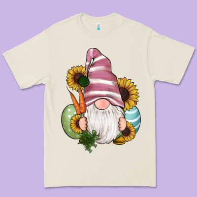 Easter Gnomes Egg Carrot Sunflowers Premium Tee Designed By Ranaportraitstore