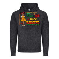 Vintage Black free ish since 1865 black girl peekaboo juneteenth Vintage Hoodie - CowGirlArtShop
