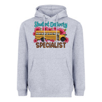 Heather Grey student delivery specialist school bus Heavyweight Hoodie - Artiststas