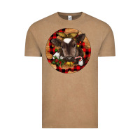 Vintage Coffee Christmas Baby Cow Vintage Tee - RanaPortraitStore